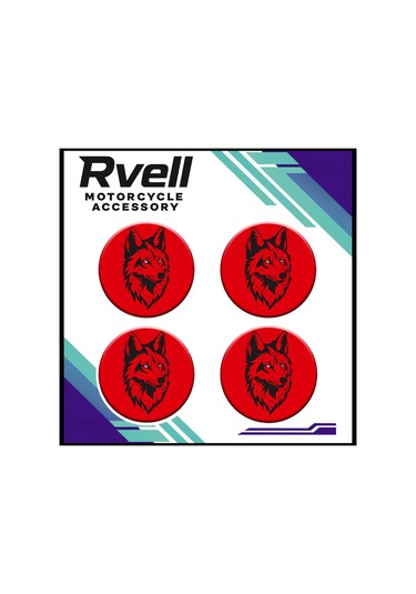 Rvell Kurt Koruma Takoz Damla Sticker 4 Lü 02 1.Resim