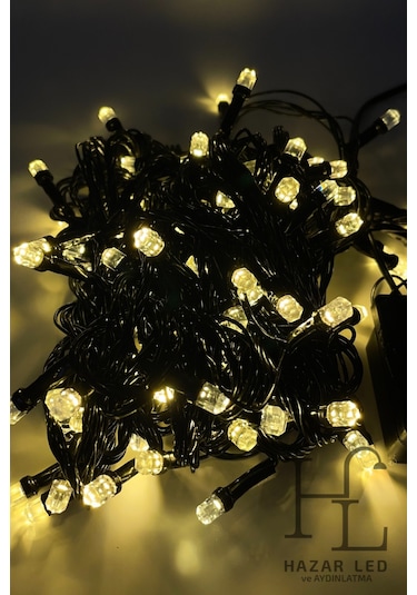 10 Metre 100 Ledli Gün Işığı İp Led Eklemeli Fonksiyonlu Dekoratif Led Işık Yılbaşı Süsü Çam Ağacı Işığı Gün Işığı