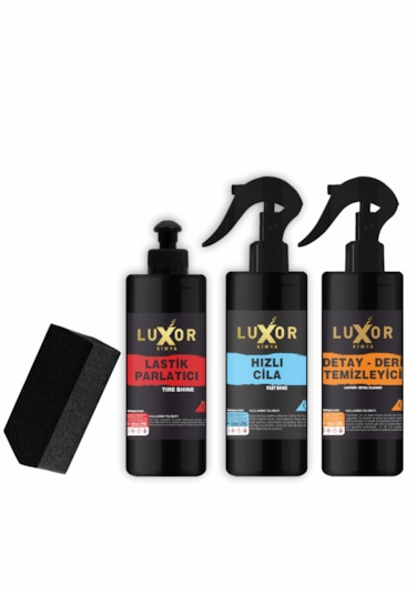 Luxor Kimya 200ml 6'lı Oto Bakım Seti Oto Yıkama Seti