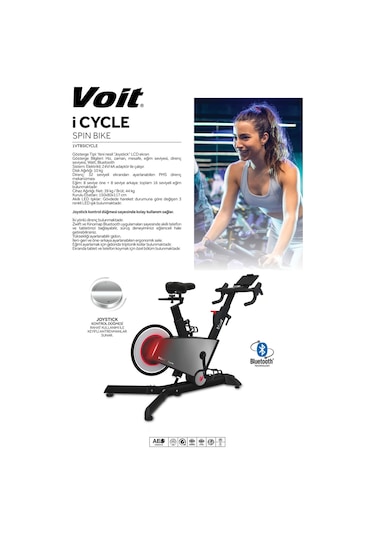 Icycle Elektrikli Manyetik Spınbıke Otomatik Eğim Ayarlı, Bluetooth Uygulamalı