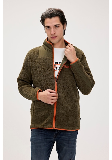Galvin Haki Erkek Full-zip Polar Sweatshirt Haki