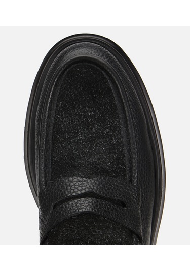 Hotiç Erkek Deri Siyah Kırçıllı Yüksek Tabanlı Klasik Loafer 02ayh312340a100 02ayh312340a100 Siyah