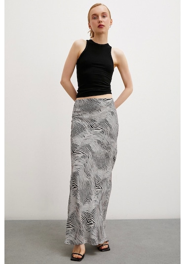 Never More Maxi Boy Verev Etek Krem