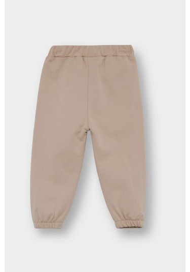 Defacto Erkek Bebek Etiket Baskılı Beli Lastikli 2li Eşofman Altı F9392a525wnbg775 Bej