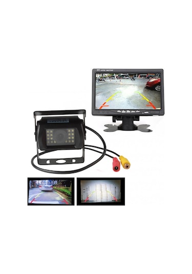 Jms Su Geçirmez Ve Anti-şok Led Dikiz Gece Görüşlü Kamyon Otobüs Van Monitör Yedekleme Kamera