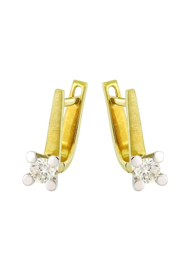 0.44 Ct Pırlanta Tektaş Küpe