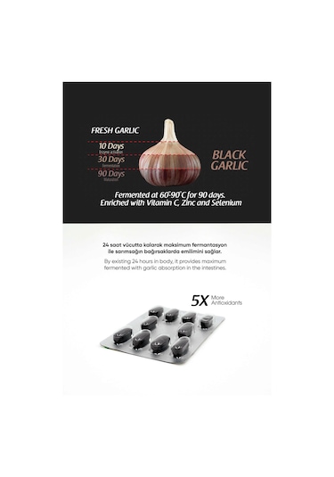 Ahmet Arifoğlu Siyah Sarımsak (Black Garlic) 60 Tablet