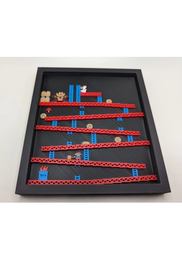 Donkey Kong Level 1 3d Baskı