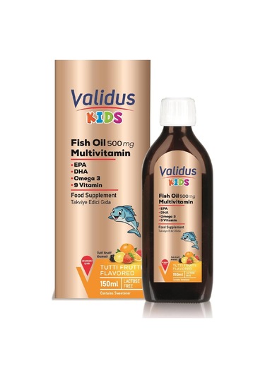 Validus Kids Fish Oil Multivitamin 150 Ml Şurup
