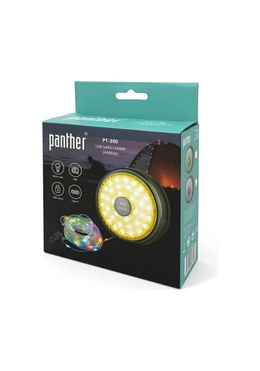 Panther Pt-390 Usb Şarjlı Kamp Lambası 10 Mt Diğer