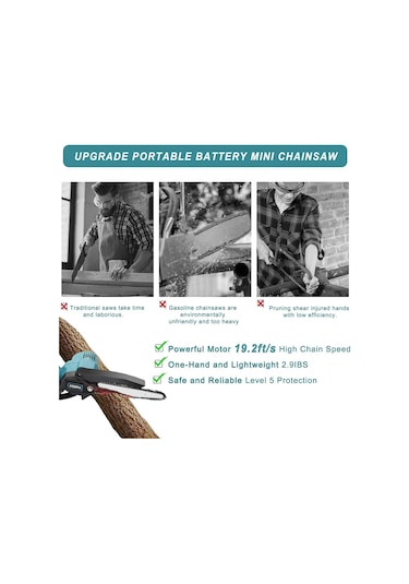 Makita İçin Mini Testere 18v Pilsiz Küçük El Elektrikli 6 İnç