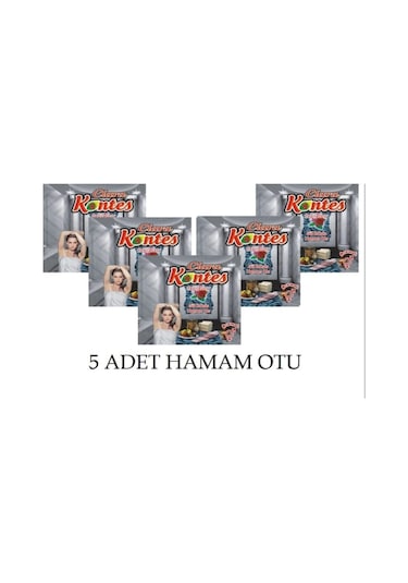 Kontes Tüy Dökücü Hamam Otu Tozu x 5