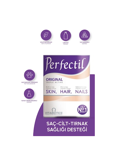 Vitabiotics Perfectil Skin Hair Nails Cilt Saç Tırnak Güçlendirici 30 Tablet