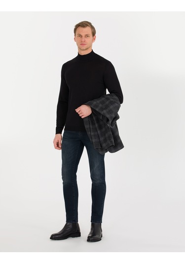 Pierre Cardin Erkek Siyah Triko Kazak 50257313-vr046 Siyah