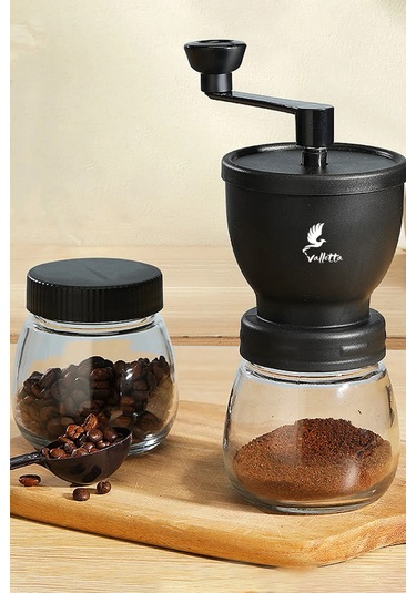 Matera Seramik Öğütücülü Cam Kahve Değirmeni Öğütücüsü