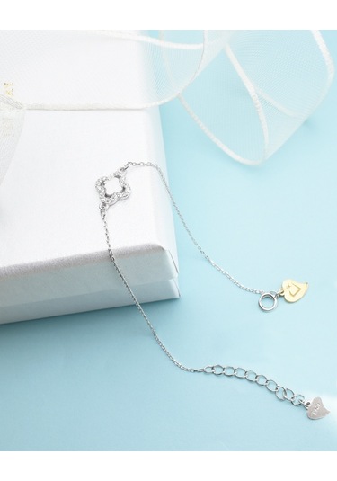 Brezza Lusso Jewelry Luck Serisi Swarovski Taşlı Minimal Special Kadın Gümüş Bileklik