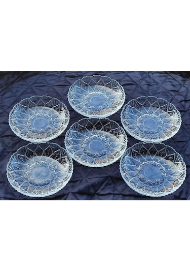 Cam tatlı tabağı 12cm 6lı