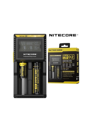 Nitecore Digi D2 Lcd 18650 Pil Şarj Aleti / Nitecore Li-ion Life Ni