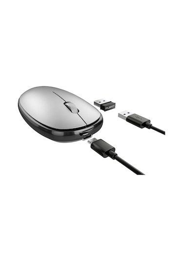 Pusat Business Pro Şarjlı Kablosuz Kompakt Mouse Gümüş