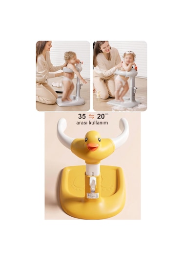 Wellgro Holdme Bebek Banyo Duş Standı Sarı
