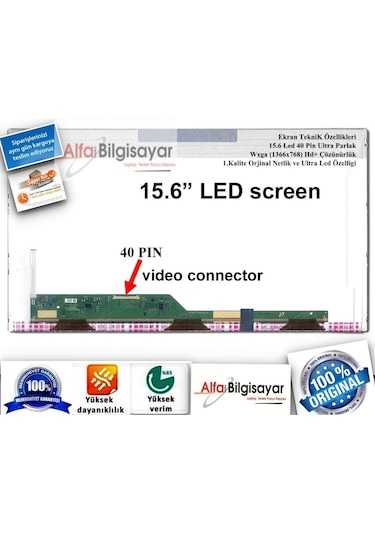 Alfabilgisayar Lenovo Uyumlu Ideapad G500 Lcd Panel Led Ekran 15.6" Laptop Ekranı