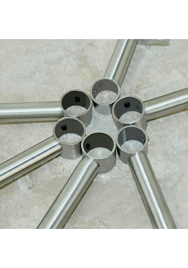 Trendooze Homyl 2x Paslanmaz Çelik Gardırop Kolu Braketi, 150mm, Modern Tasarım