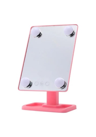 Gaman Işıklı Makyaj Aynası Pembe