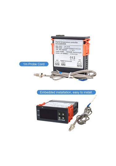 Zfx-7016k 10a Dijital Sıcaklık Kontrol Cihazı Akıllı Yüksek Doğruluk Sıcaklık Kontrol Termostatı Dondurucu Buzdolabı Kuluçka İçin-çok Renkli