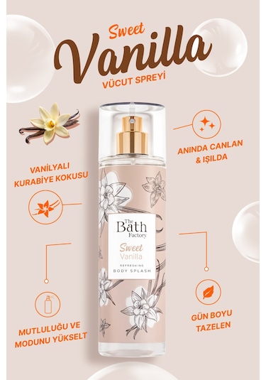 The Bath Factory Sweet Vanilla Vücut Spreyi 200 ML