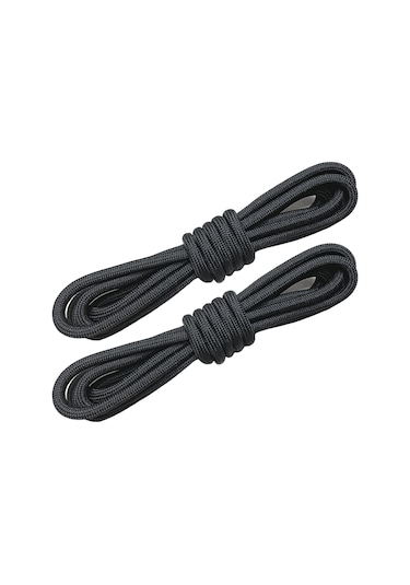 200 Cm Siyah Fitilli Yuvarlak Bot Bağcığı,1 Çift Siyah