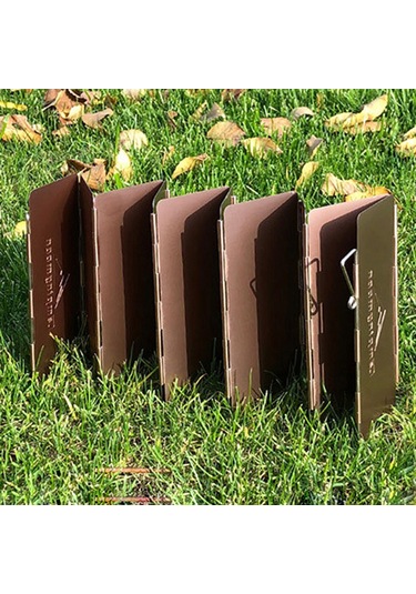 Yunboo Kamp Isıtkıcı Rüzgar Engelleyici, Alüminyum Allüvyum, 10 Parça, Kırılabilir, Antik Bronz, Yd-8 Küçük Boy Çok Renkli