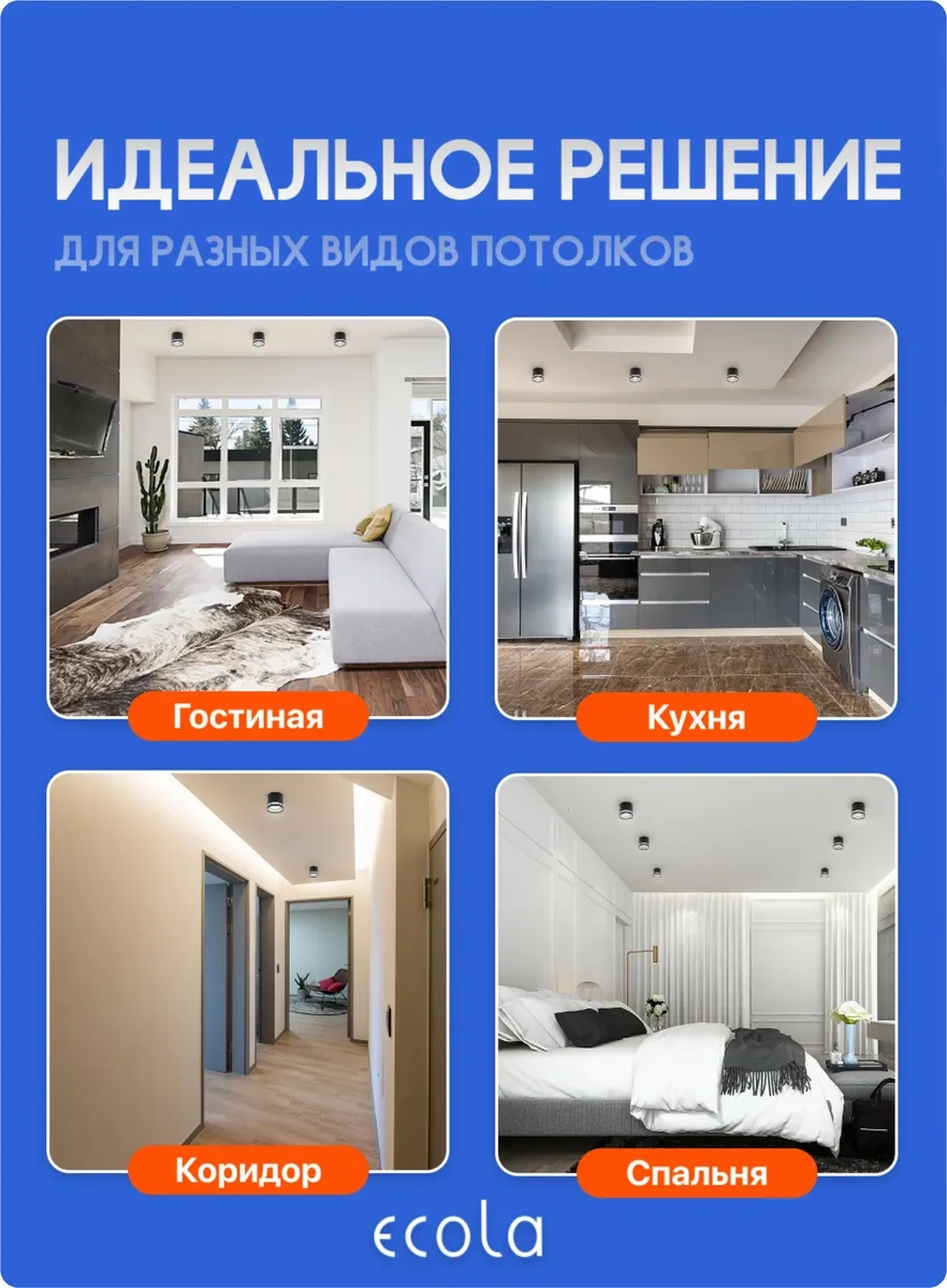 Ecola Gx53 Gömme Nokta Spot Tavan Armatürü 337595929 Siyah