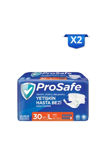 Prosafe Belbantlı Yetişkin Hasta Bezi L 30'lu x 2