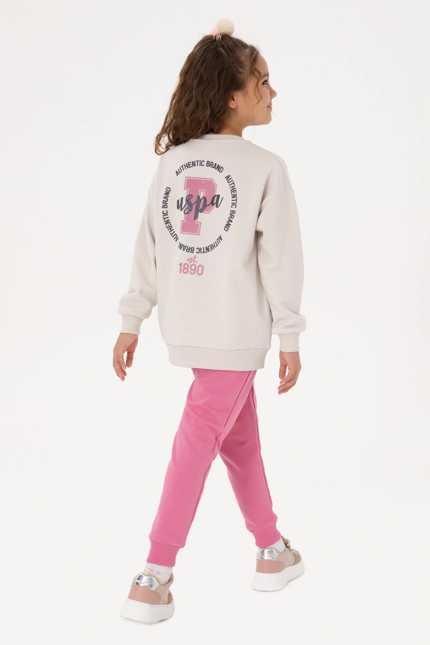 U.s. Polo Assn. Kız Çocuk Taş Pijama Takım 50318958-vr049 Tas