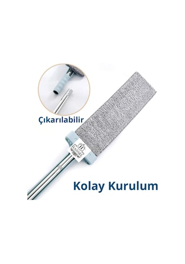 Kendinden Sıkmalı Mikrofiber Mop Kendini Temizleyen Mop Yedek Bez