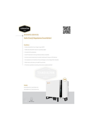 Solis S6-eh3p-5k Hybrıd Inverter