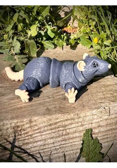 Sıçan Oyuncak Figür 3d Hareketli Organik Vip Model- Büyük Boy