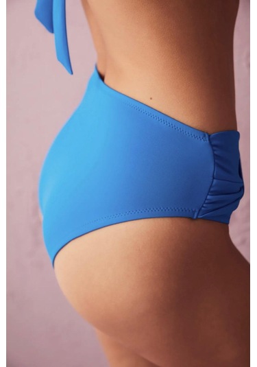 Deep Beach Basic Twist Beli Geçme Detaylı Bikini Altı Siyah