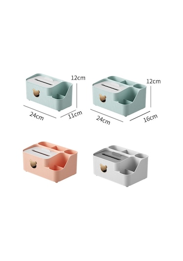 Sones Çizim Kağıdı Masaüstü Düzenleyici Sehpa Çok İşlevli Uzaktan Kumandalı Saklama Kutusu, Renk: Yeşil Büyük Diğer