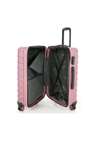 Polo Club Abs Kabin Orta Ve Büyük Boy Pembe 3'lü Valiz, Bavul Seti Pembe