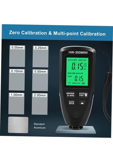 Boatshop1 Goxawee Dijital Kaplama Kalınlık Ölçer Kırmızı Yüksek Hassasiyet Abs Kaymaz Tasarım Boya Metre Profesyonel Teşhis Aracı