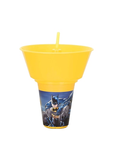 Batman Yuvarlak Mısır Kovalı Pipetli Bardak
