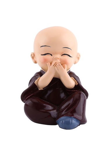 Reçine El Sanatları Süsleme Dört Küçük Buda Rahipleri Heykelciği Otomotiv Ev Dekorasyonu