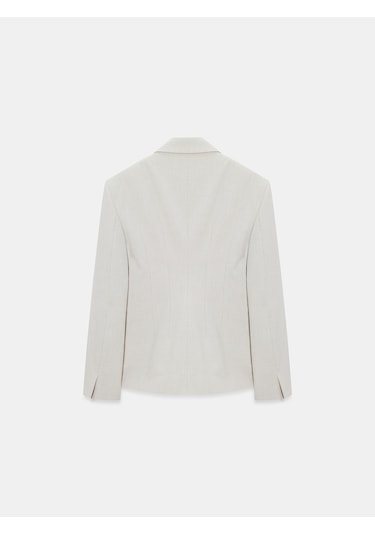 Dilvin 60787 Altın Düğmeli Blazer-taş Taş
