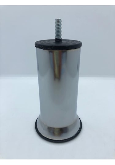 Metal, 15 Cm 5/16 Vidalı Krom Kaplama Baza,koltuk Ayağı 4 Adet