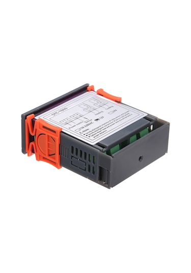 Stc-1000 Dijital Sıcaklık Kontrol Cihazı Isıtma Soğutma Santigrat Termostat 2 Röle Çıkışı Sensörlü Gri
