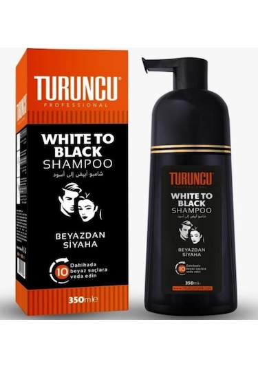 Turuncu Beyazdan Siyaha 10 Dakikada Siyahlaştırıcı Şampuan 350 ML