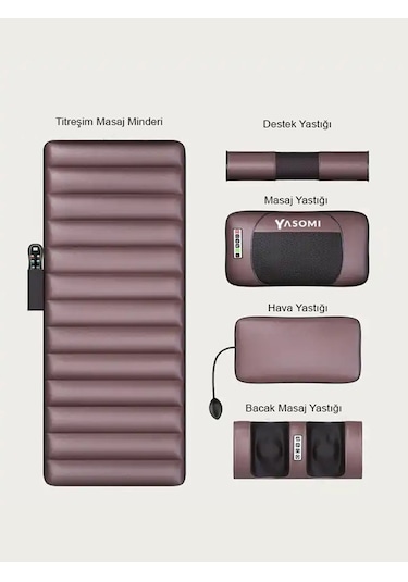 Yasomi Relaxon X10 Elektrikli Tam Vücut Isıtmalı Masaj Yatağı