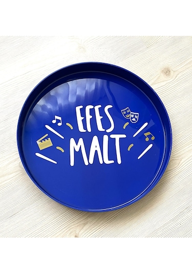 34 Cm Çapında Efes Malt Tepsi Sunumlu Bira Tepsisi