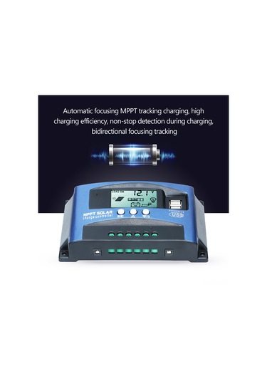 Samdoo Akıllı Mppt Şarj Kontrol Cihazı - 12v/24v Otomatik, Çift Usb Çıkışlı, Lcd Ekranlı Solar Şarj Regülatörü